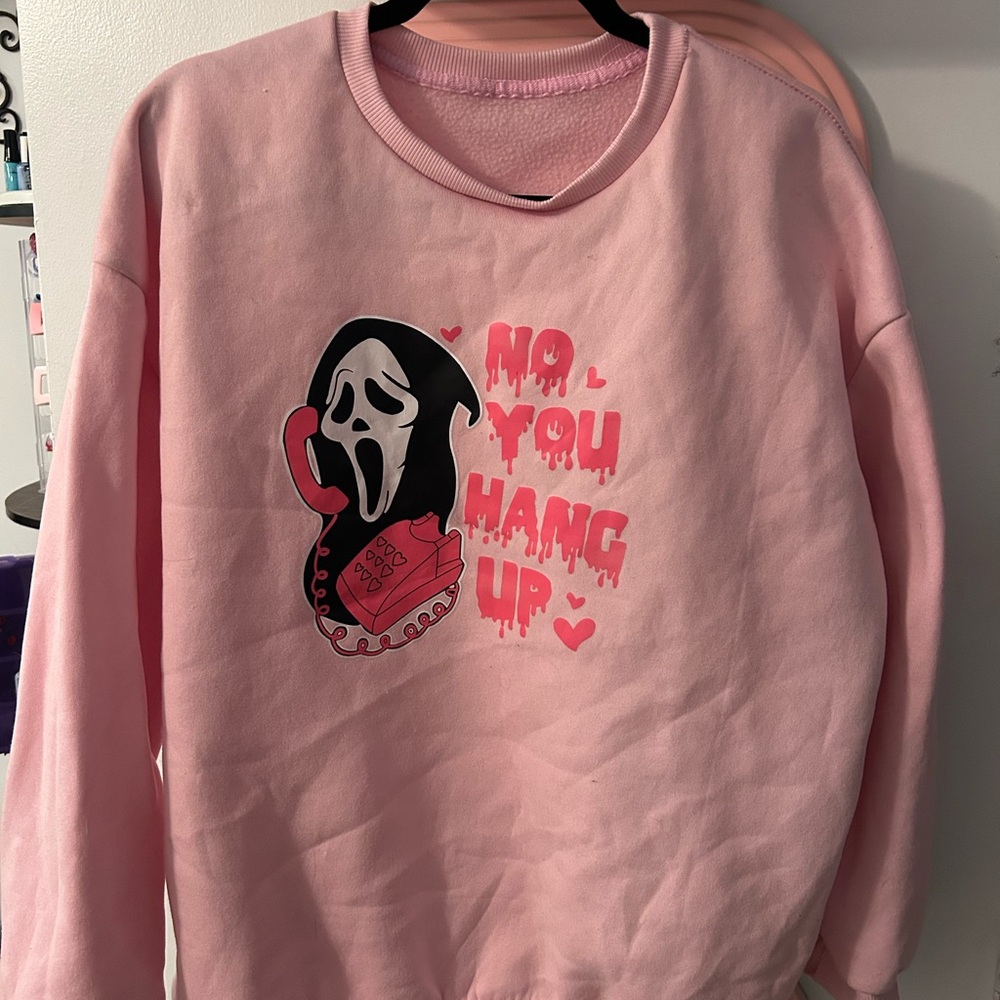 SHEIN Pink Graphic Sweatshirt